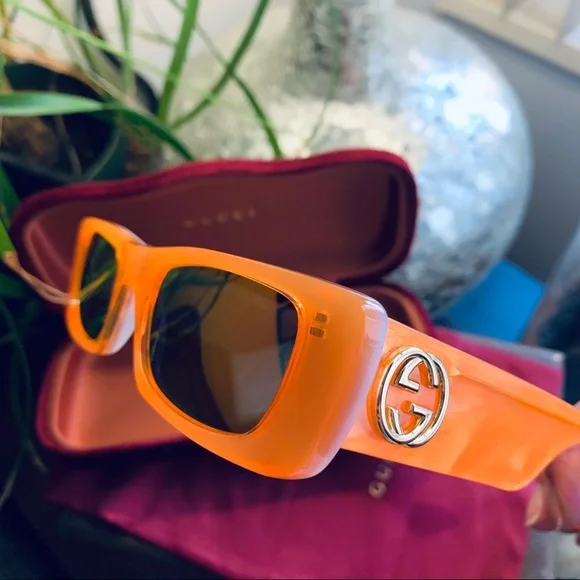 SOLD ⛔️Authentic GUCCI 52m Rect UNISEX Acetate sunglasses - Picture 3 of 11